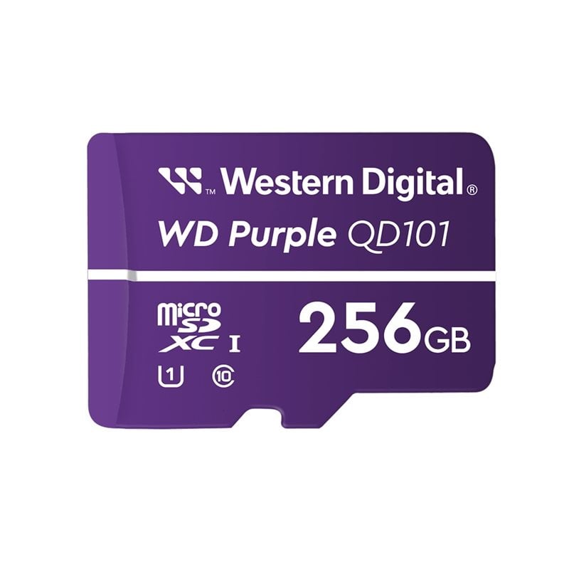 Western Digital 256GB Purple SC Ultra Endurance, microSDXC -muistikortti, UHS-1 U1 C10