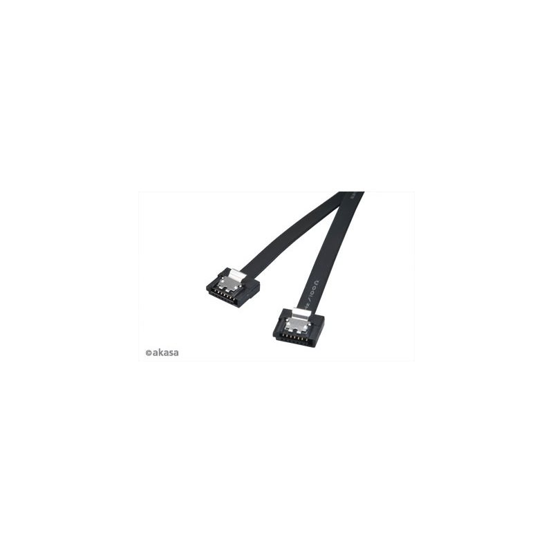 Akasa (Outlet) SATA3 -kaapeli, ohut, 50cm, musta