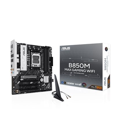 Asus B850M-MAX-GAMING-WIFI, mATX-emolevy