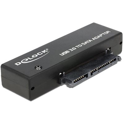 DeLock 3.2 Gen1 USB-A -> SATA3 6G -adapteri, musta