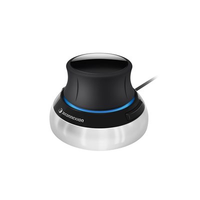 3Dconnexion SpaceMouse Compact, 3D-hiiri, musta/hopea