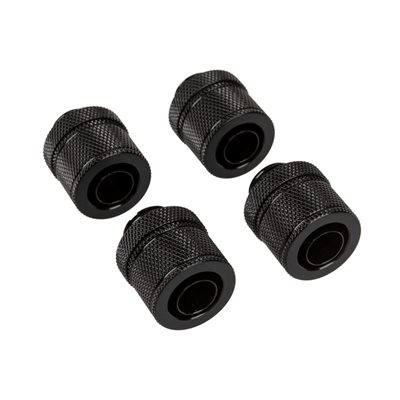 Corsair Hydro X Series XF Compression 10/13mm Fitting Four Pack - Black -ruuviliitinsarja, 4 kpl, musta