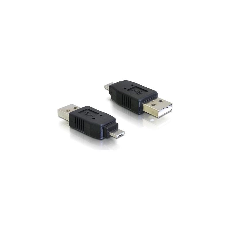 DeLock USB-adapteri tyyppi A uros > Micro-A uros, musta