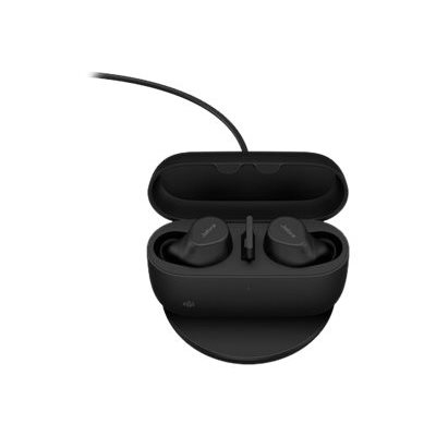 Jabra Evolve2 Buds USB-A MS, langattomalla latausalustalla