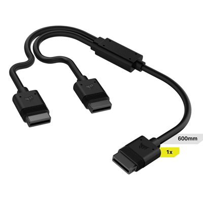 Corsair iCUE LINK Cable - 1x Y-Splitter 600mm, musta
