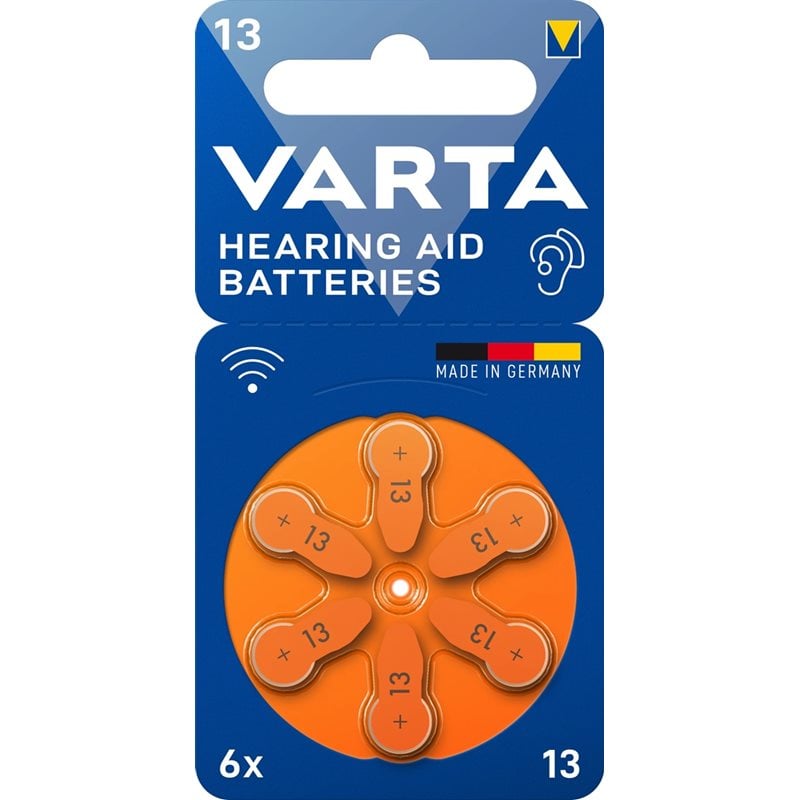 Varta 13/PR48 -kuulokojeparisto, 6kpl