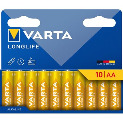 Varta AA/LR06 Longlife -paristo, 10kpl
