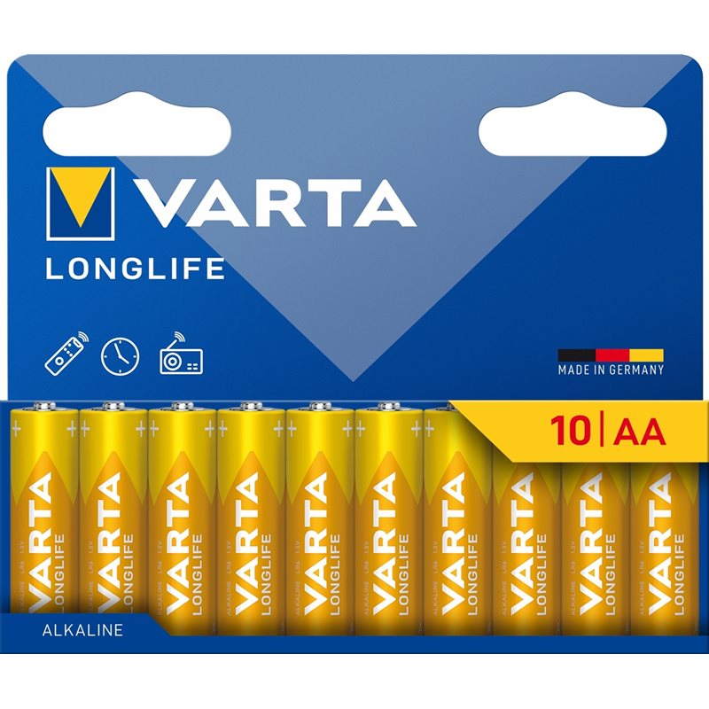 Varta AA/LR06 Longlife -paristo, 10kpl