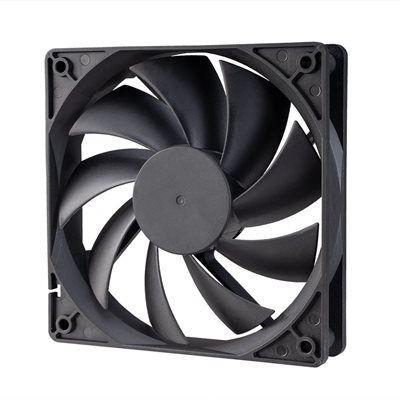 Akasa 120 mm Auto Thermal Fan, PWM-laitetuuletin, musta