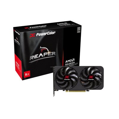 PowerColor Radeon RX 9060 XT Reaper -näytönohjain, 8GB GDDR6