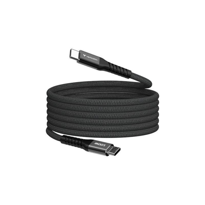 Verbatim 2.0 USB-C -kaapeli, magneettinen, PD3.0 100W, 1,2m, musta