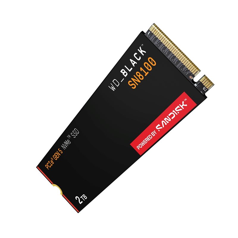 Sandisk 2TB WD_BLACK SN8100 NVMe SSD -levy, M.2 2280, PCIe 5.0 x4