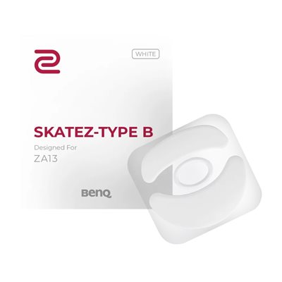 ZOWIE Skatez-Type B Speedy Glide, liukuvuuden korostus, valkoinen