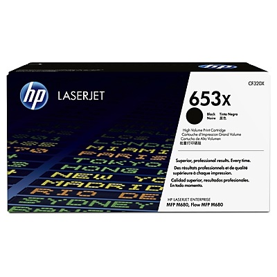 HP 653X LaserJet, Laserväri, Musta