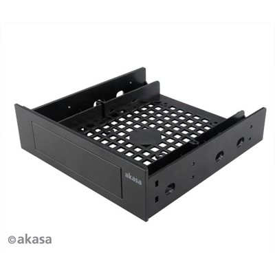 Akasa 2.5"/3.5" adapteri 5.25"-paikkaan, musta