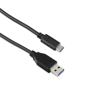 Targus 3.2 Gen2 USB-C - USB-A -kaapeli, 10Gbps, 3A, 1m, musta