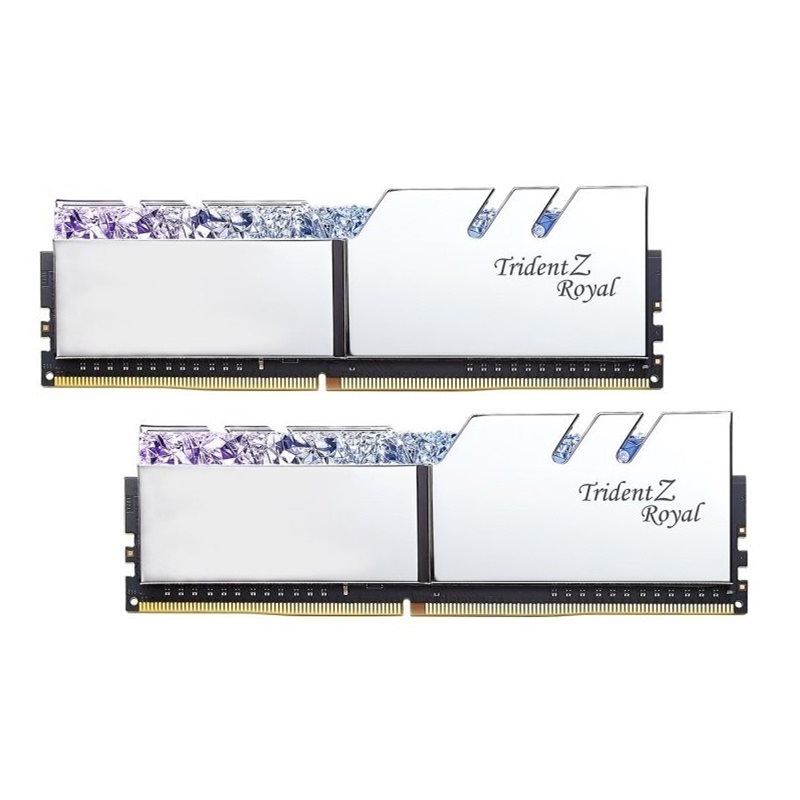 G.Skill 32GB (2 x 16GB) Trident Z Royal, DDR4 3200MHz, CL16, 1.35V, hopea