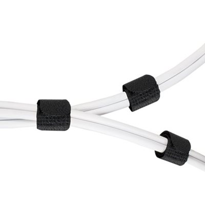 Deltaco Tarranauha, 20mm leveys, 18cm, 10-pakkaus, musta