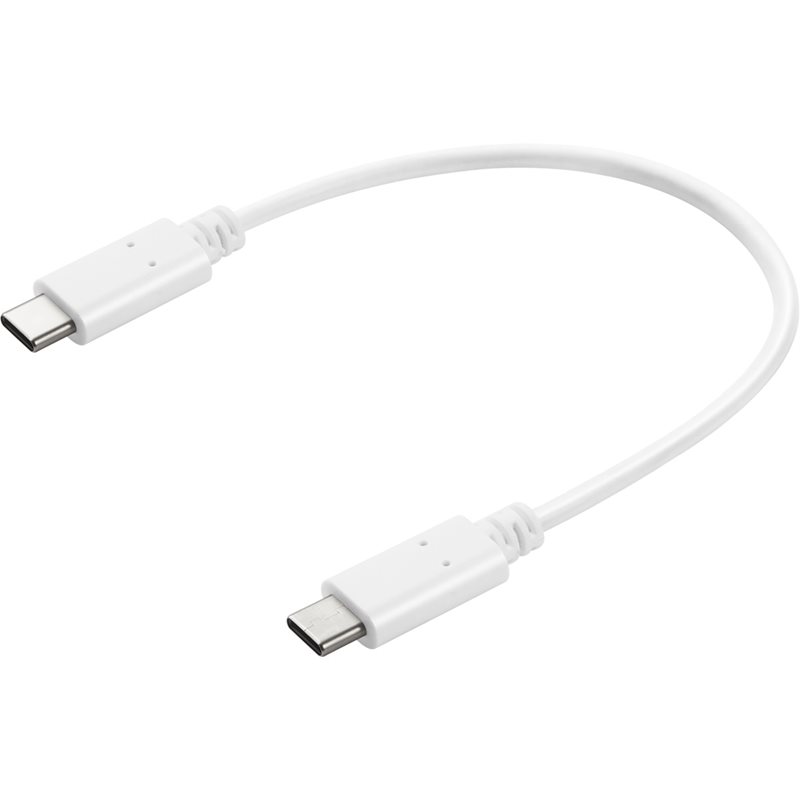 Sandberg 2.0 USB-C -kaapeli, 65W, 0,2m, valkoinen