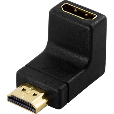 DeLock HDMI -kulma-adapteri, musta