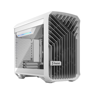 Fractal Design Torrent Nano - White TG Clear Tint, ikkunallinen Mini-ITX -kotelo, valkoinen