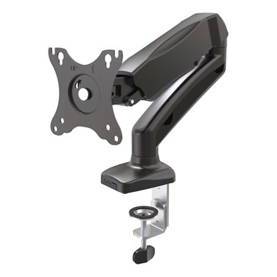 Deltaco 13-27" Monitor Desk Mount, -pöytäteline näytölle kaasujousella, musta
