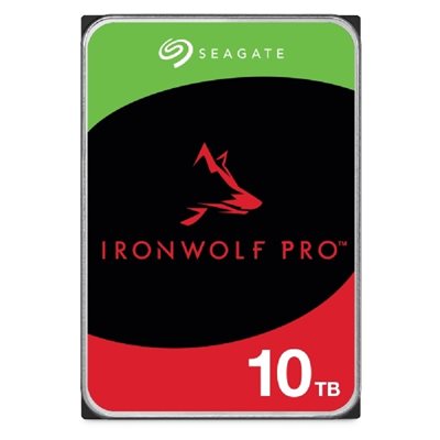 Seagate 10TB IronWolf Pro NAS, 3.5" sisäinen kiintolevy, SATA III, 7200 rpm, 256MB