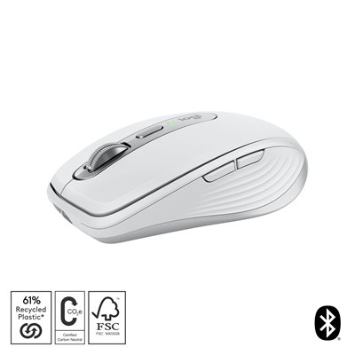 Logitech MX Anywhere 3S -langaton hiiri, vaaleanharmaa