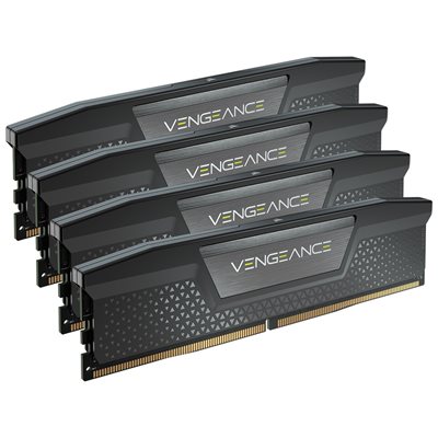 Corsair 128GB (4 x 32GB) Vengeance, DDR5 5600MHz, CL40, 1.25V, musta/harmaa