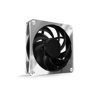 Alphacool Apex Stealth Metal Power Fan - 3000 rpm - Chrome, 120mm PWM-laitetuuletin