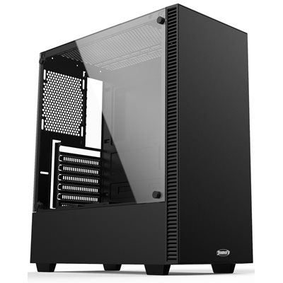 Kolink Castle, ikkunallinen miditornikotelo, musta, Jimm's logo