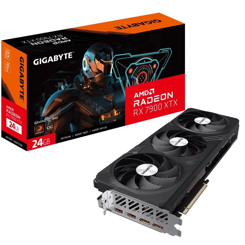 Gigabyte (Outlet) Radeon RX 7900 XTX GAMING OC -näytönohjain, 24GB GDDR6