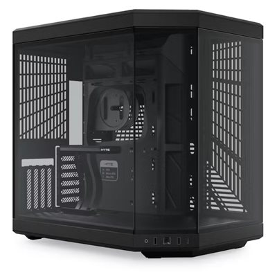 Hyte Y70 Pitch Black, ikkunallinen miditornikotelo, musta