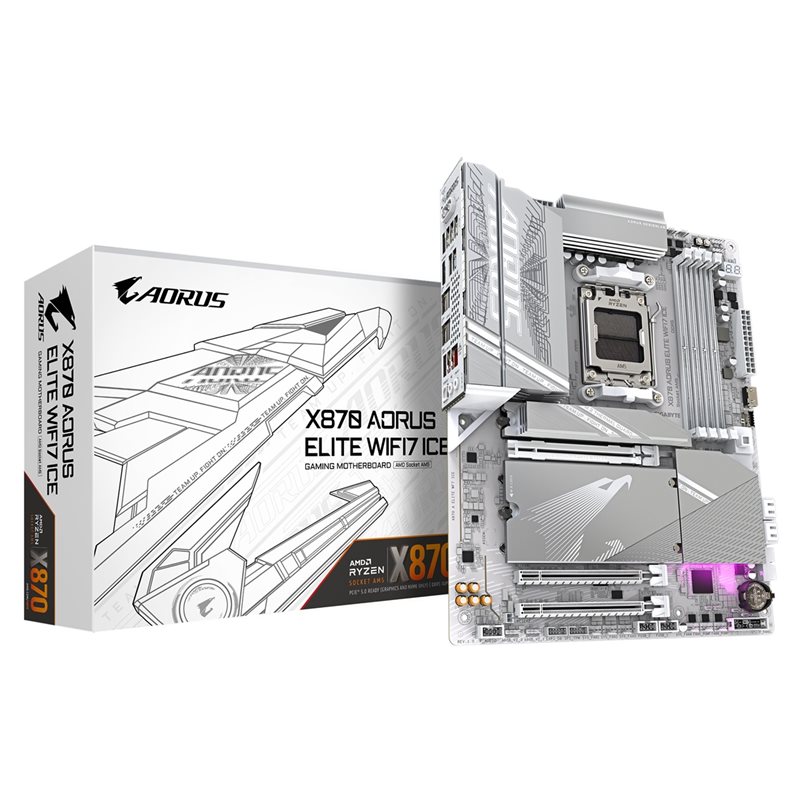 Gigabyte X870 AORUS ELITE WIFI7 ICE, ATX-emolevy