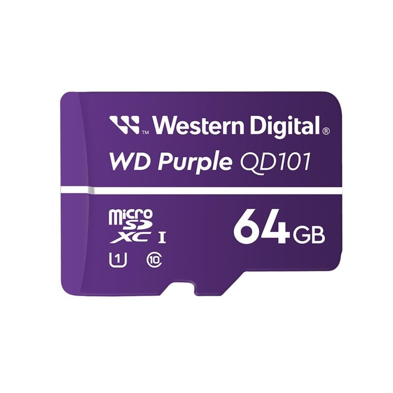 Western Digital 64GB Purple SC Ultra Endurance, microSDXC -muistikortti, UHS-1 U1 C10