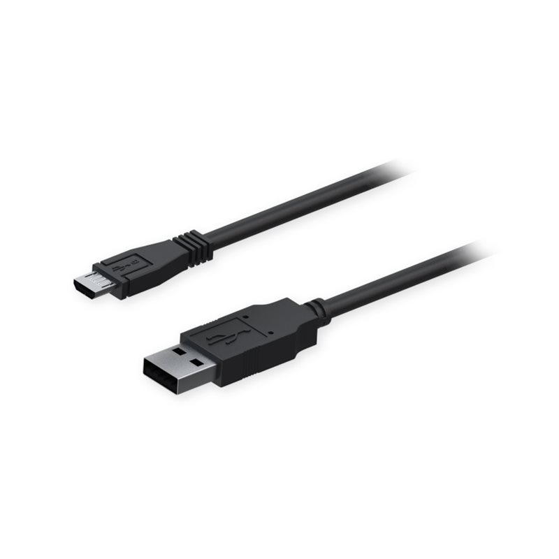 Teltonika USB-A -> USB Micro B -kaapeli, 0,8m, musta