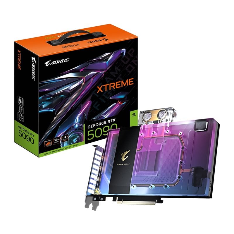 Gigabyte GeForce RTX 5090 AORUS XTREME WATERFORCE WB -näytönohjain, 32GB GDDR7