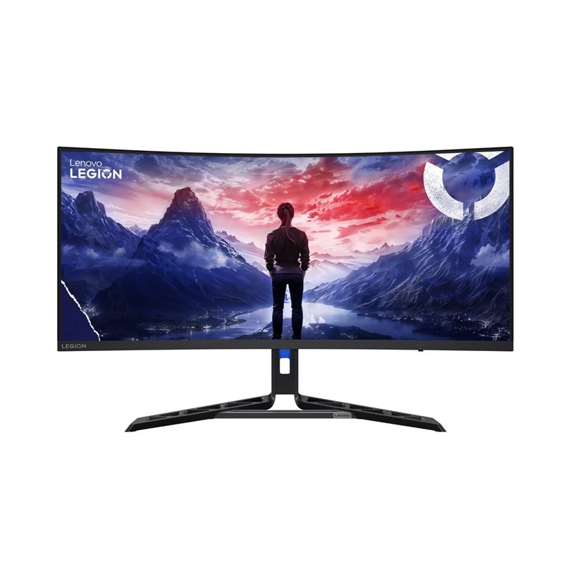 Lenovo 34" Legion R34w-30, kaareva 180Hz QHD-pelimonitori, Raven Black