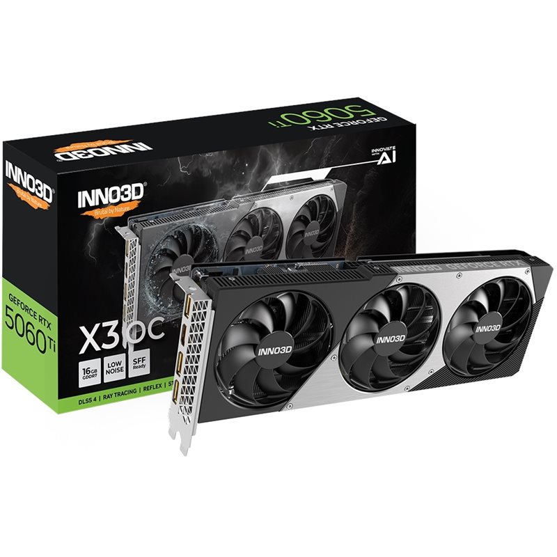 INNO3D GeForce RTX 5060 Ti X3 OC -näytönohjain, 16GB GDDR7