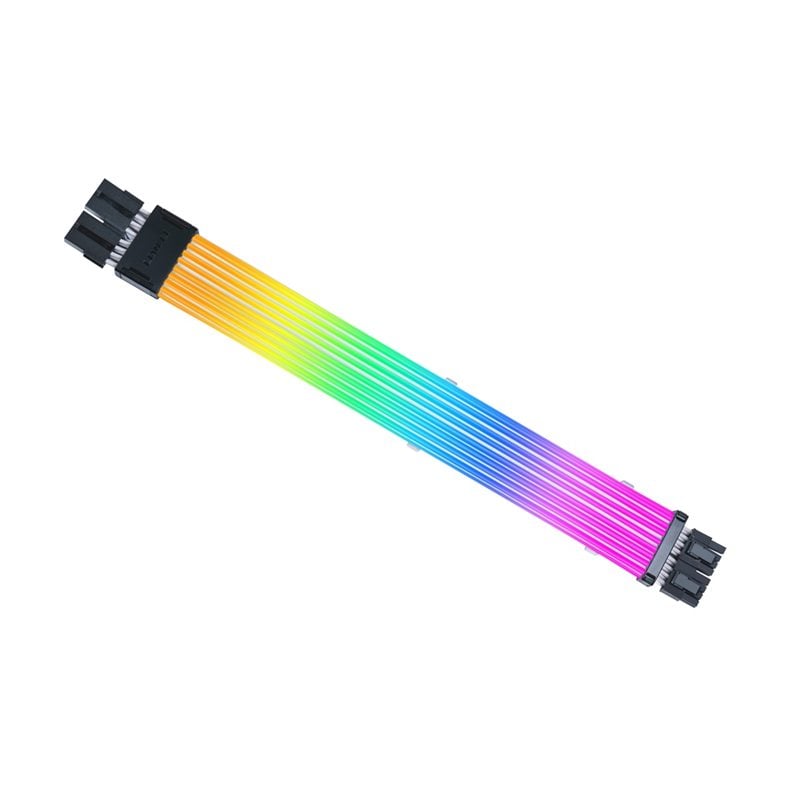 Lian Li (Outlet) Strimer Wireless GPU 2x8-PIN, RGB-valaistu näytönohjaimen virtakaapeli, 340 mm