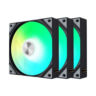 TRYX ROTA SL ARGB 120 Black - Triple Pack, 120mm PWM-laitetuuletinsarja, musta