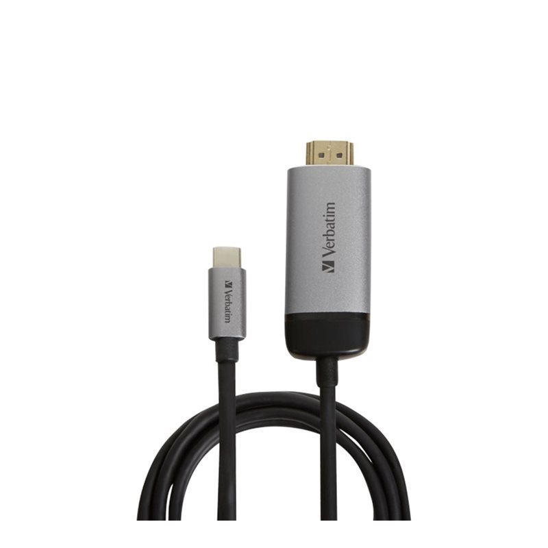 Verbatim USB-C -> HDMI -adapterikaapeli, 4K60Hz, 1,5m, musta