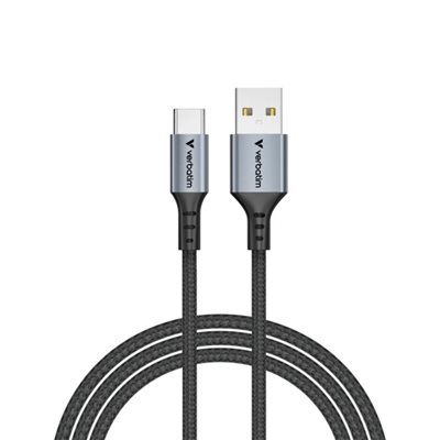 Verbatim 2.0 USB-A -> USB-C -kaapeli, QC3 18W, 1,2m, musta