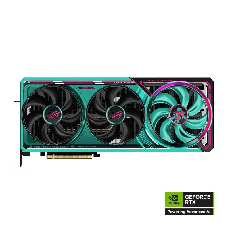 Asus GeForce RTX 5080 ROG Astral - OC Hatsune Miku Edition -näytönohjain, 16GB GDDR7