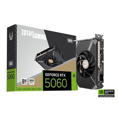 Zotac GeForce RTX 5060 SOLO -näytönohjain, 8GB GDDR7