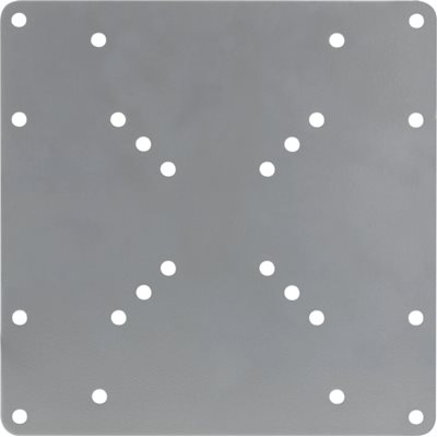 Deltaco VESA-muunnin,  75x75/100x100mm > 120x180/200x100/200x200mm, hopea