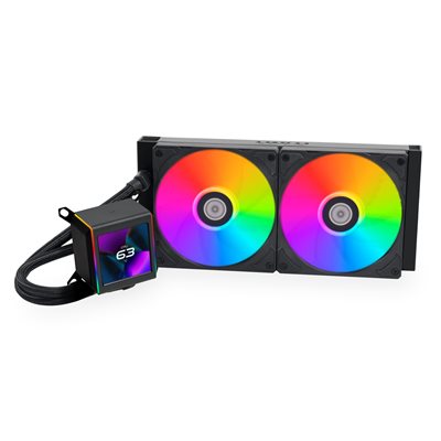 Lian Li (Outlet) Galahad II LCD 280, 280mm AIO-nestejäähdytysratkaisu prosessorille, musta