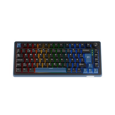 Ducky OK-M-75, mekaaninen näppäimistö, 75% Wine Red Switch, musta / sininen