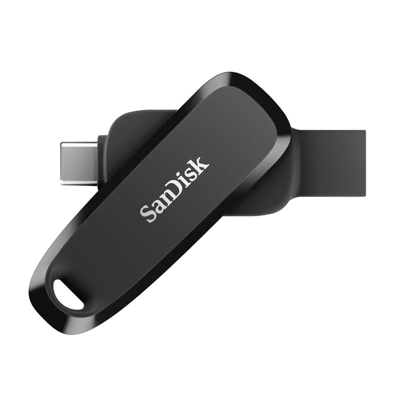 Sandisk 256GB Phone Drive 3.2 Gen1 USB-C -muistitikku, jopa 100 MB/s, musta