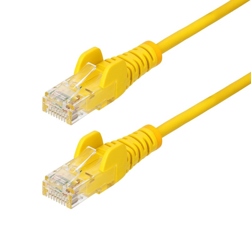 StarTech.com U/UTP Cat6 Slim laitekaapeli, LSZH, 0,25m, keltainen